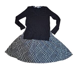 Victoria's Secret Sweater Dress One Piece Coquette S/P Layered Preppy Whimsigoth